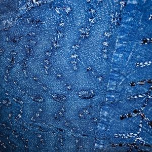 🌈 Beaded denim look skirt